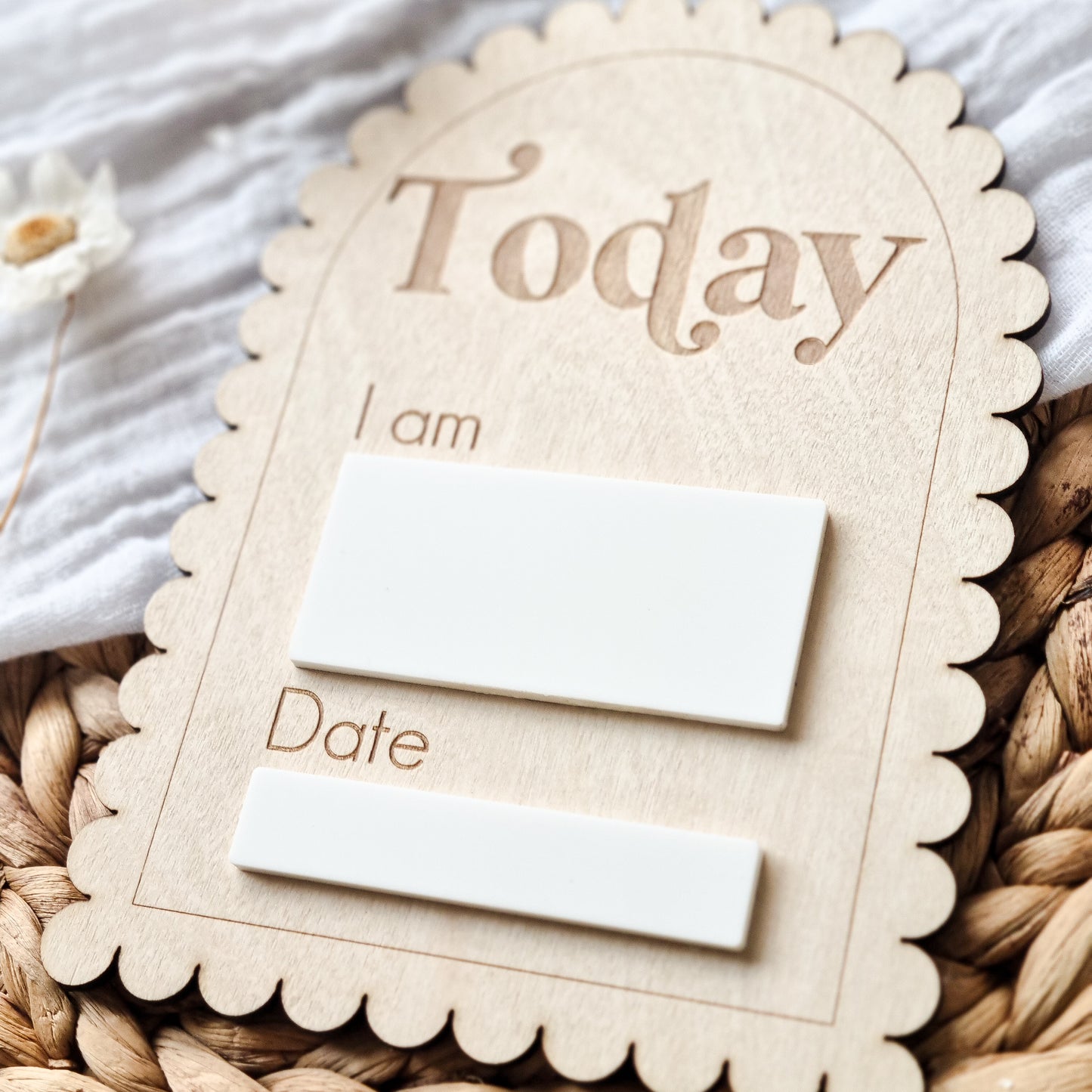 "Today I am" Milestone Board / Plaque