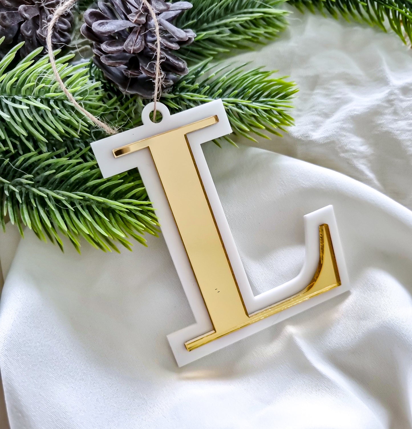 Mirror Alphabet Ornament