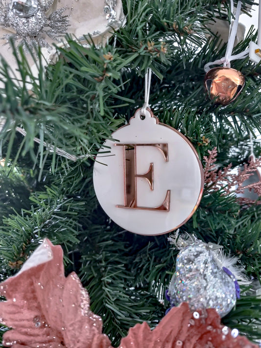 Mirror Alphabet Ornament - Triple Layer