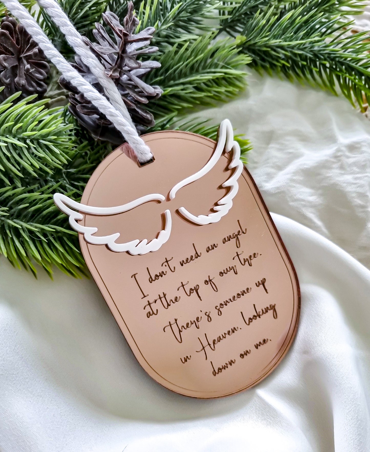 Memorial Ornament - Angel Poem