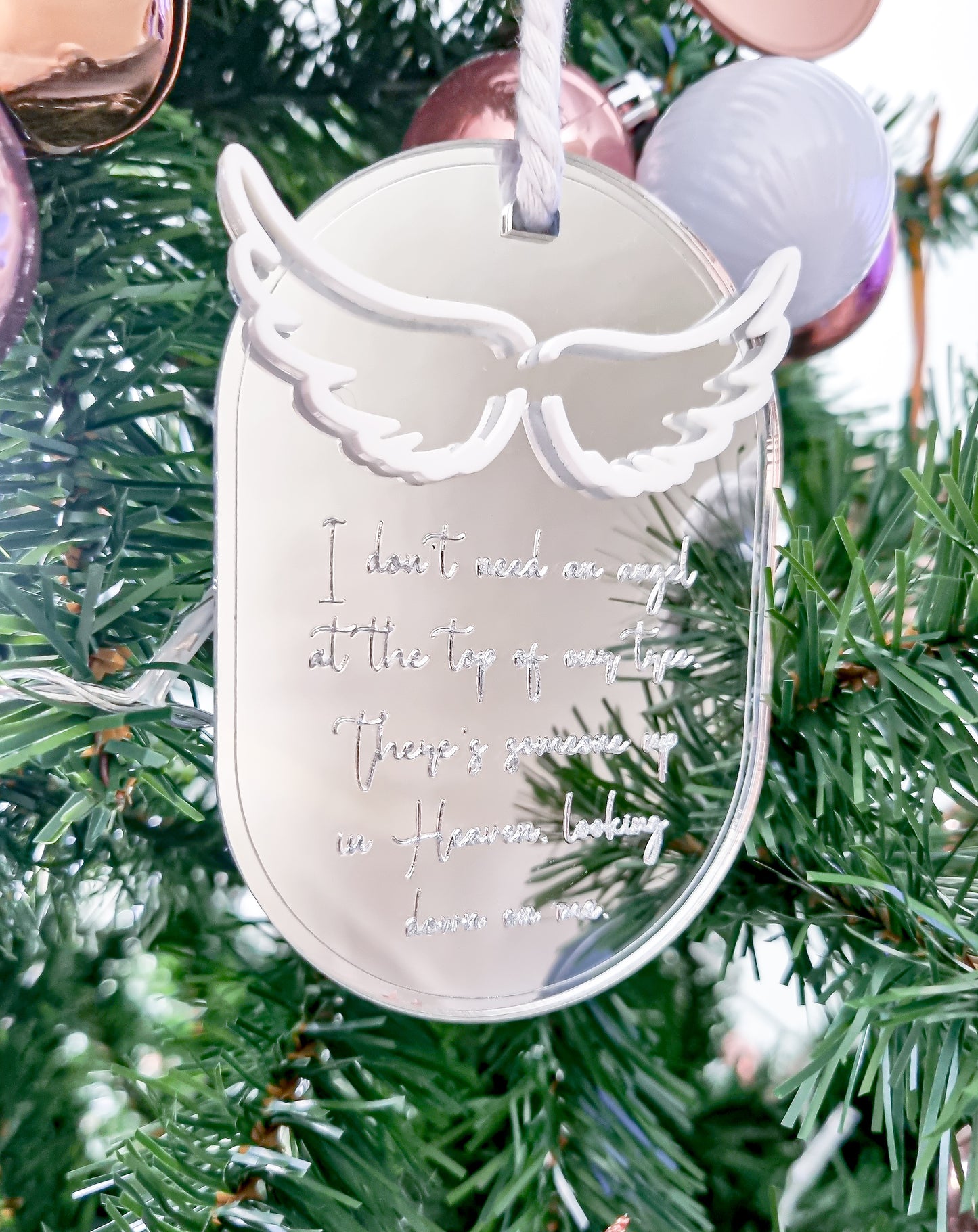 Memorial Ornament - Angel Poem