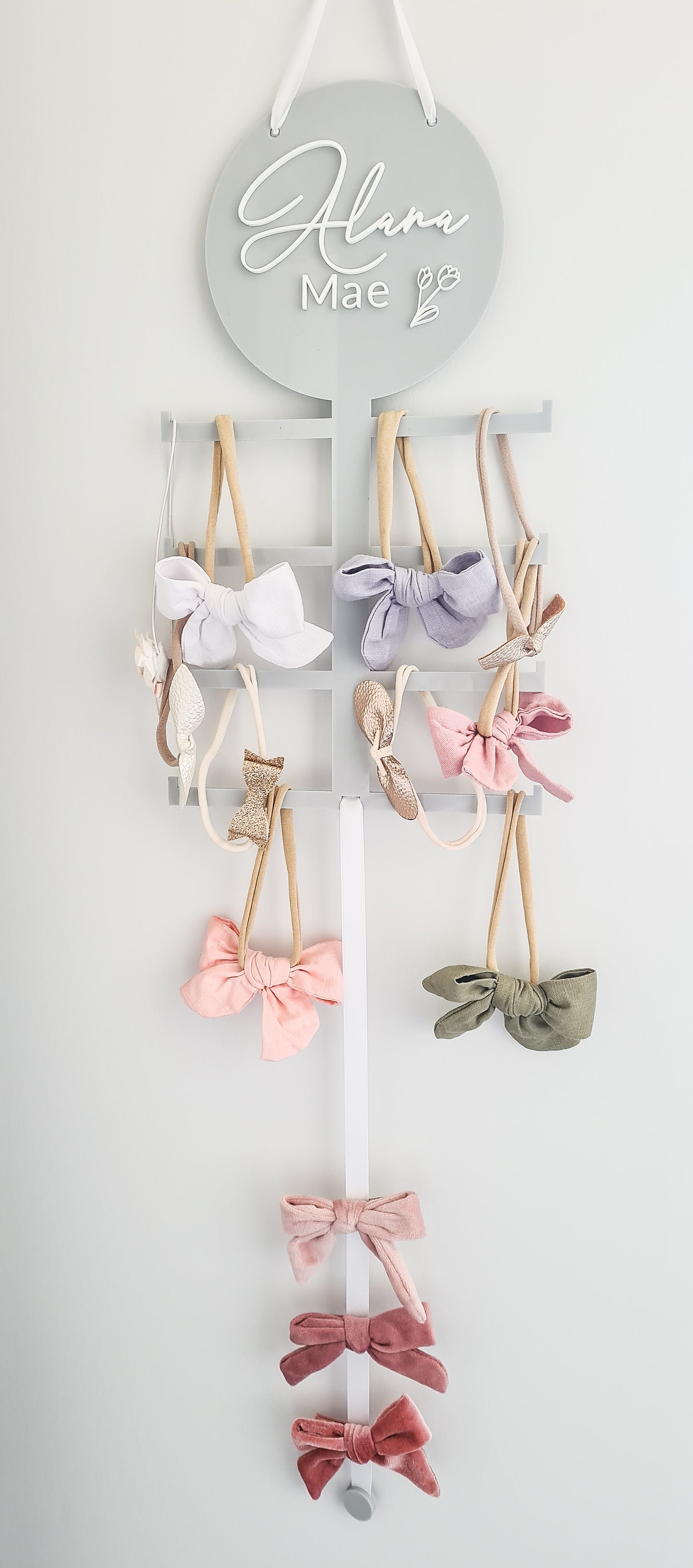 Circular Bow & Hair Accessory Holder